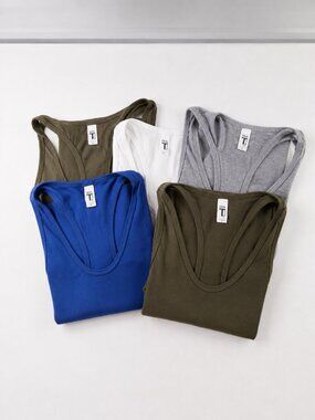 Next Level Ideal Racerback Tank Bundle XL 5 Piece **SEE NOTE REGARDING WHITE T**